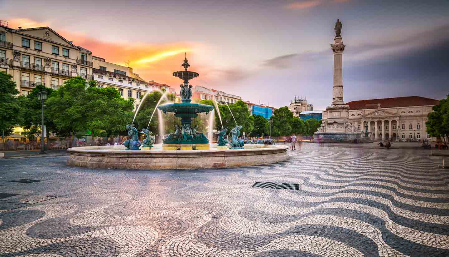 Portugal - Lisbon, Portugal City Square