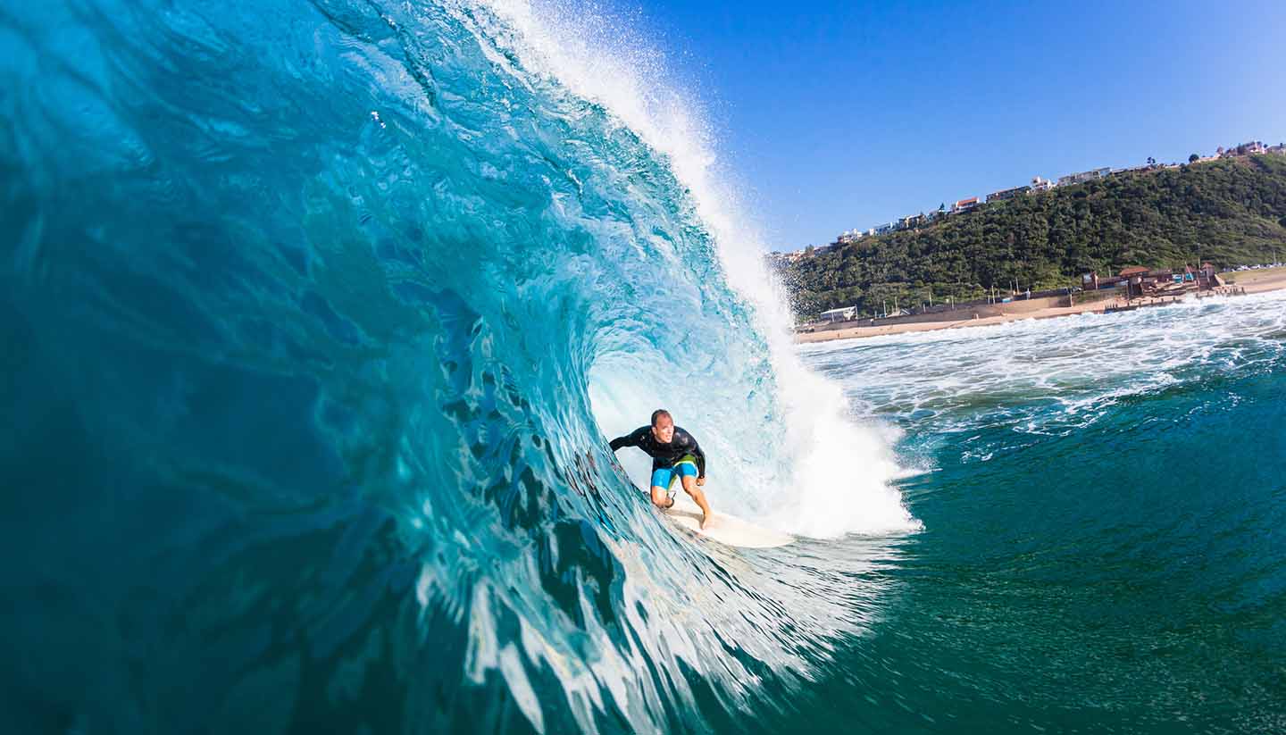 Durban - Surfing Inside Wave Durban, South Africa