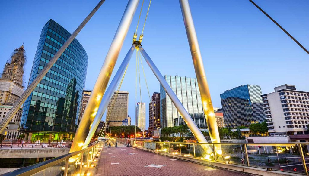 Connecticut - Hartford, Connecticut Skyline (USA)