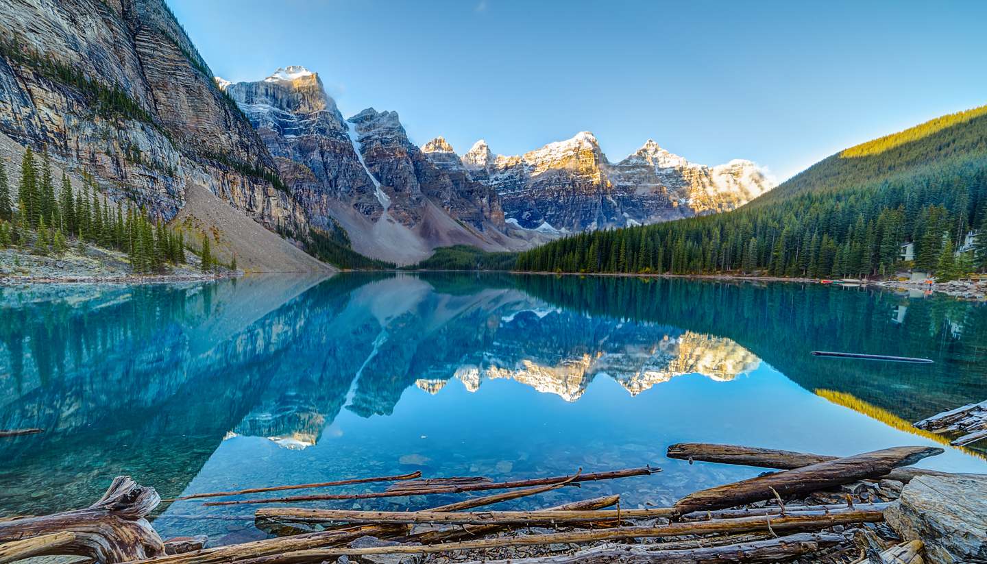 Going off the trail in the Rockies - Banff National Park, Alberta, Canada