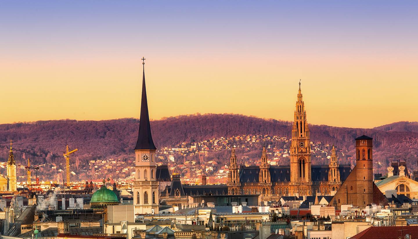 City Highlight: Vienna - Sunset over Vienna