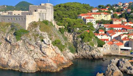 Lovrijenac fort protects harbour, Dubrovnik