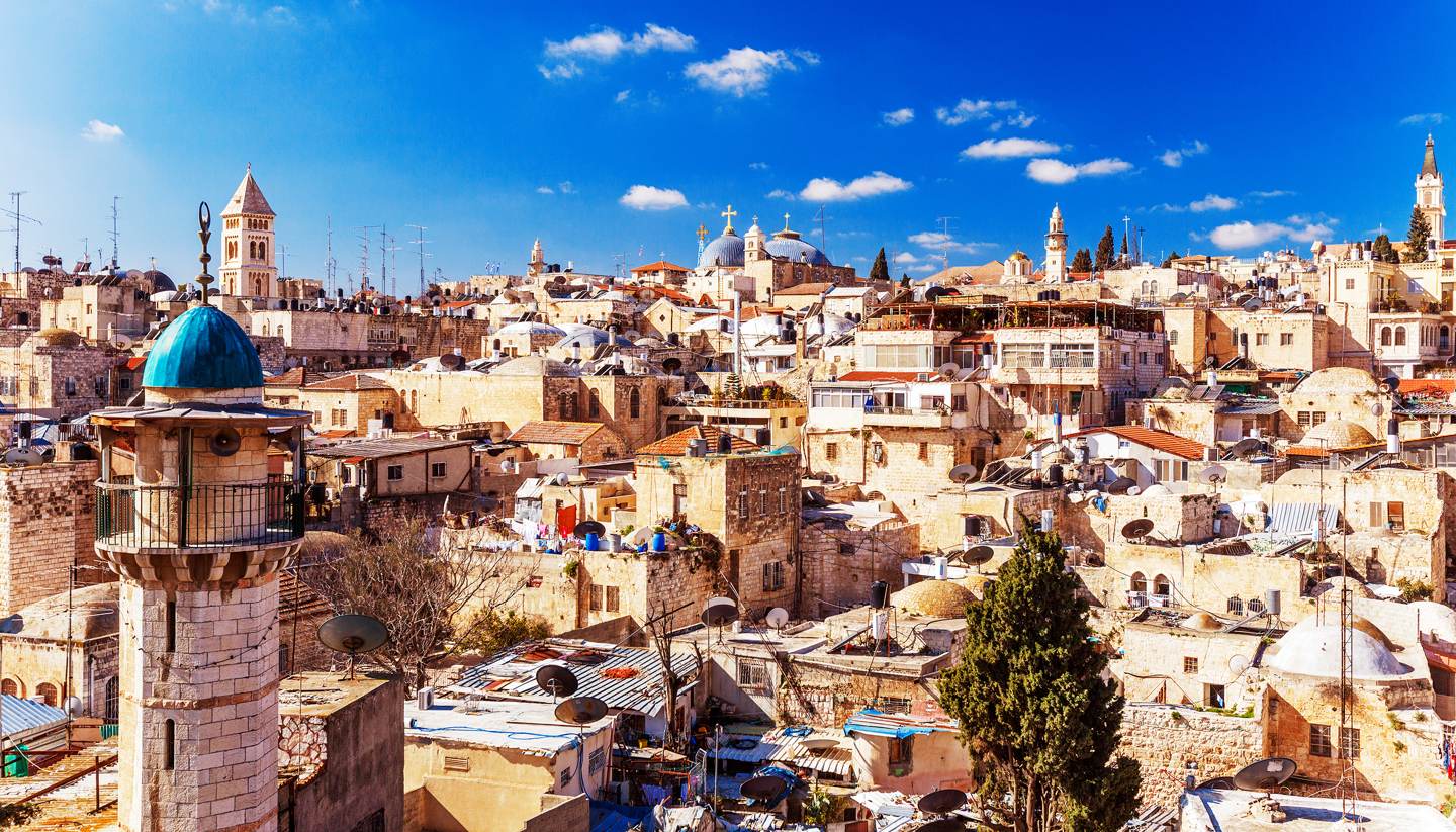 Jerusalem - Roofs of the Old City in Jerusalem