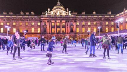 Ice skating in London