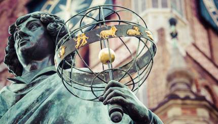 Statue of Copernicus in Toruń