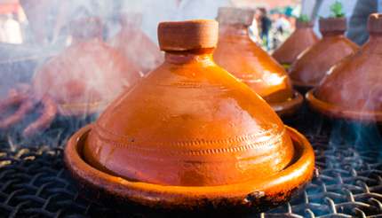 Tagine is named after the earthenware pot in which it is cooked
