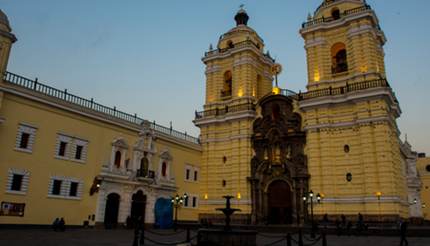 Monastery of San Francisco at dusk