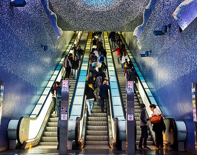 The Toledo Metro Station, Naples