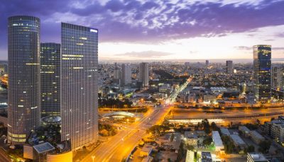 Tel Aviv at sunset, Israel