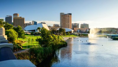 Adelaide city skyline - Adelaide city travel guide