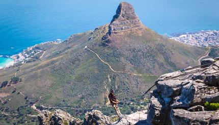 Abseiling Table Mountain in Cape Town
