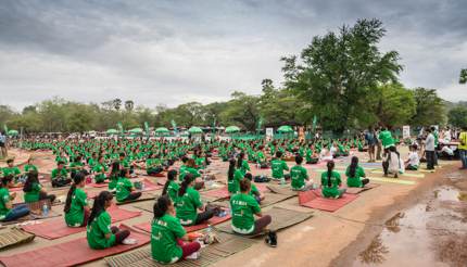 International Yoga Day at Angkor Wat