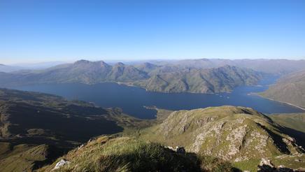 Hillsides and mountains of Knoydart Munros, Scotland