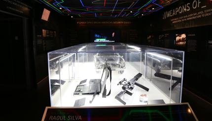 Gadgets exhibit at the International Spy Museum