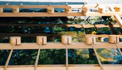 Water for hand washing at Ise Grand Shrine Geku