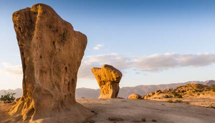 Strange rock formations in Tafraoute