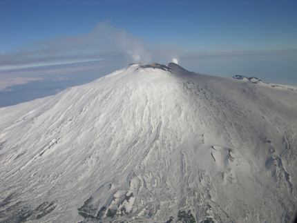 Aerial view of Mt Etna, Sicily