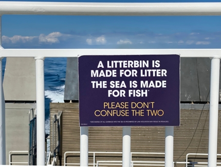 A do-not-litter sign