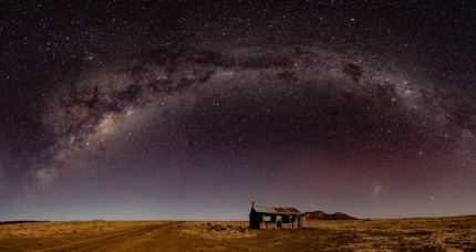 A night view in the Australian Outback