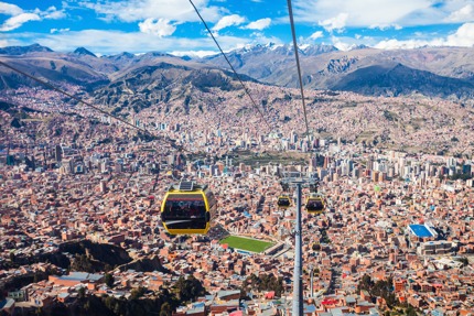 The Mi Teleférico cable car