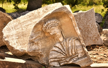 Ruins in ancient Troy, Turkey