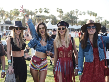 Festival goers at Coachella