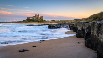 The beach at Bamburgh