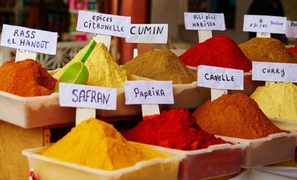 A variety of spices