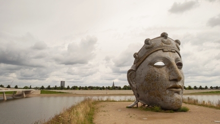The Roman mask by artist Andreas Hetfeld in Nijmegen