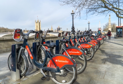 Bicycles for hire in London