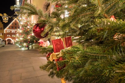 Christmas lights in Rothenburg ob der Tauber